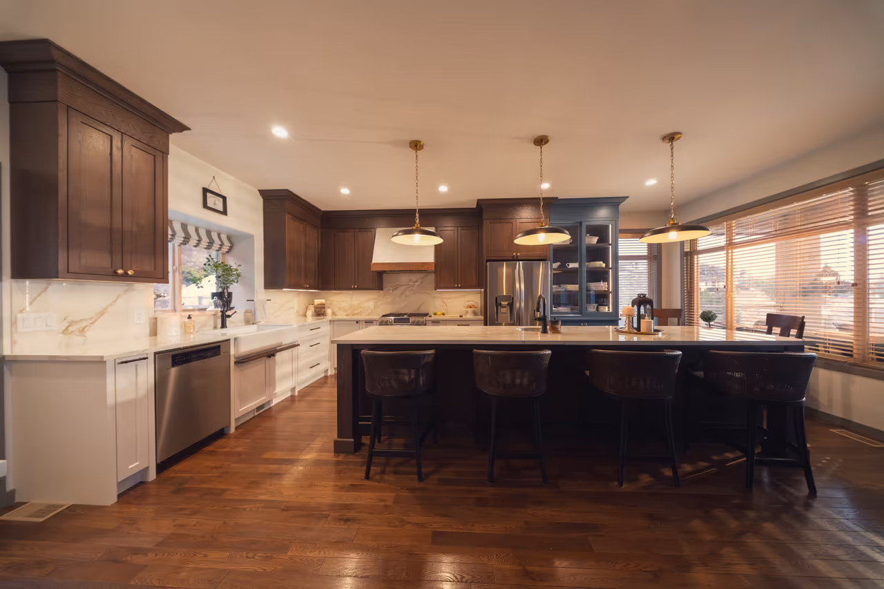 Custom two-tone kitchen renovation in the Okanagan