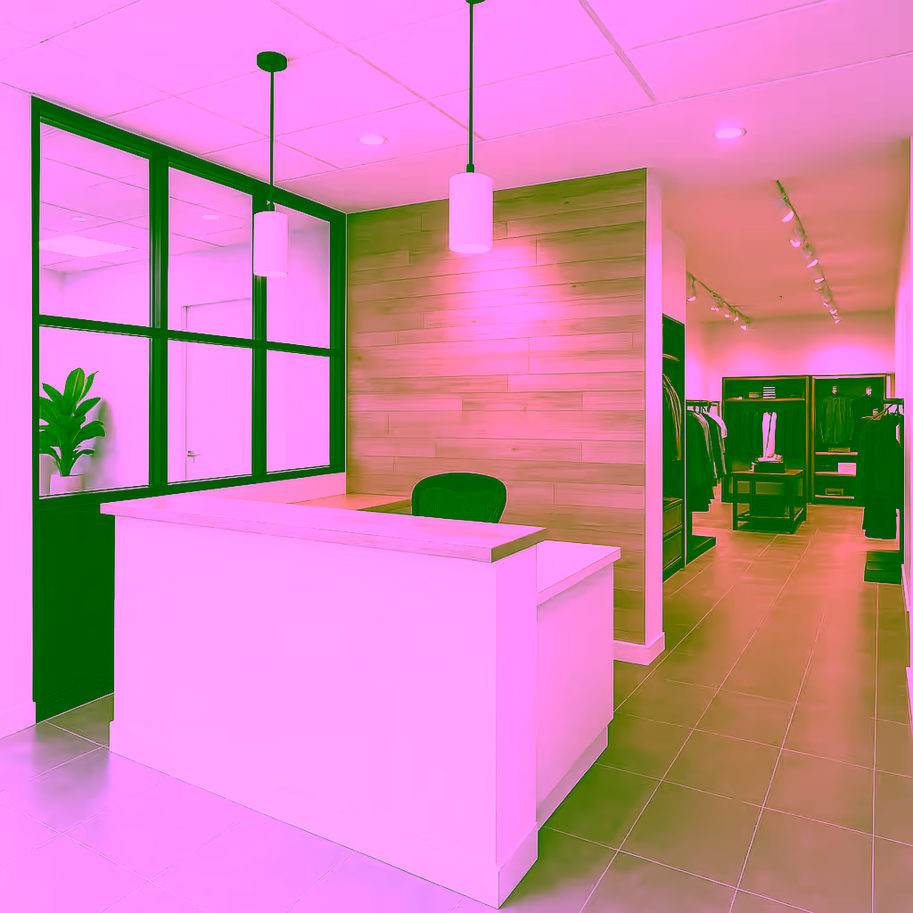 Kelowna retail renovation interior detail