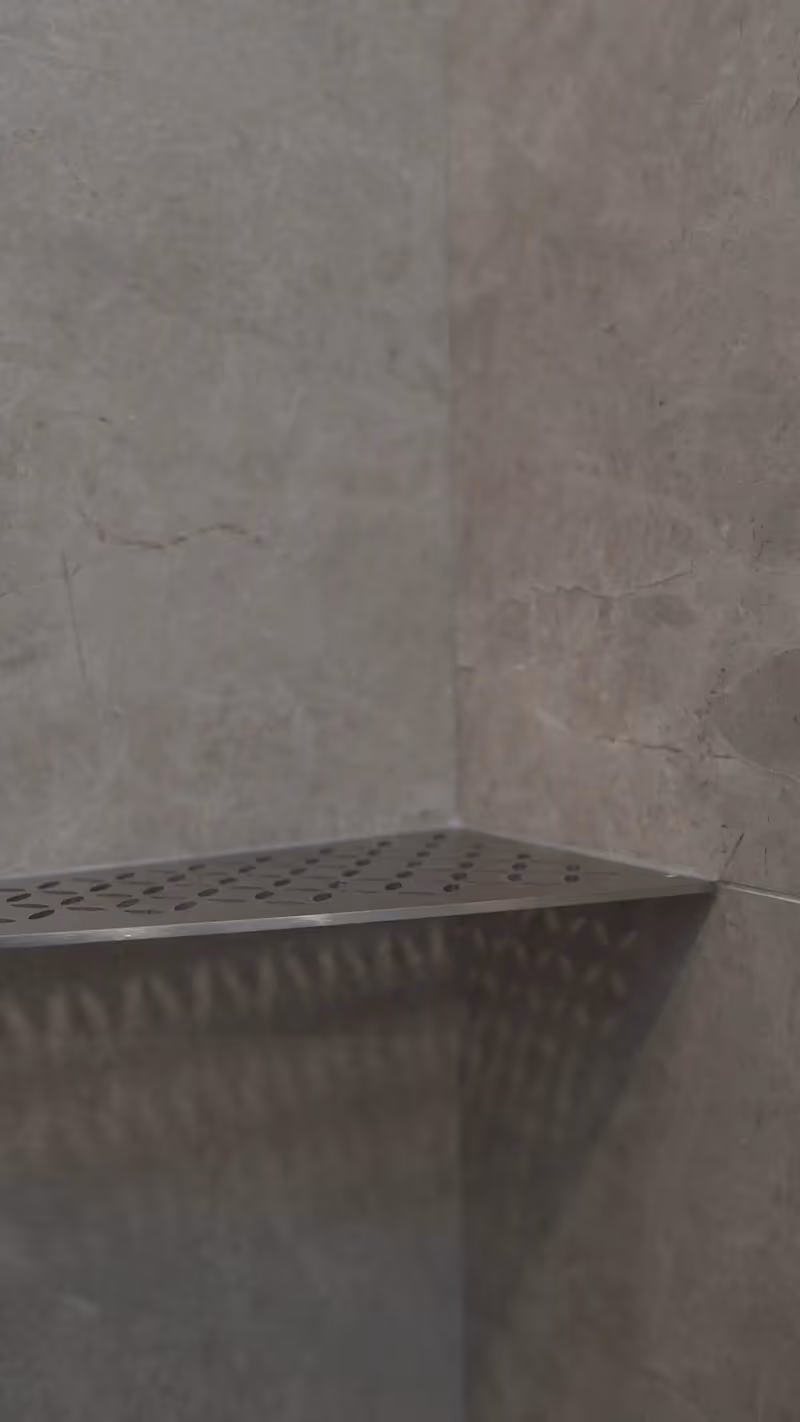 stainless shelves