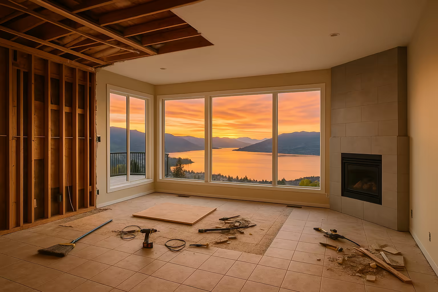 Kelowna renovation project by Nailed It Developments