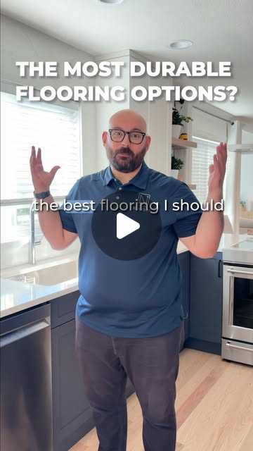 Nailed It team member discussing flooring in a kitchen, from the original Instagram video